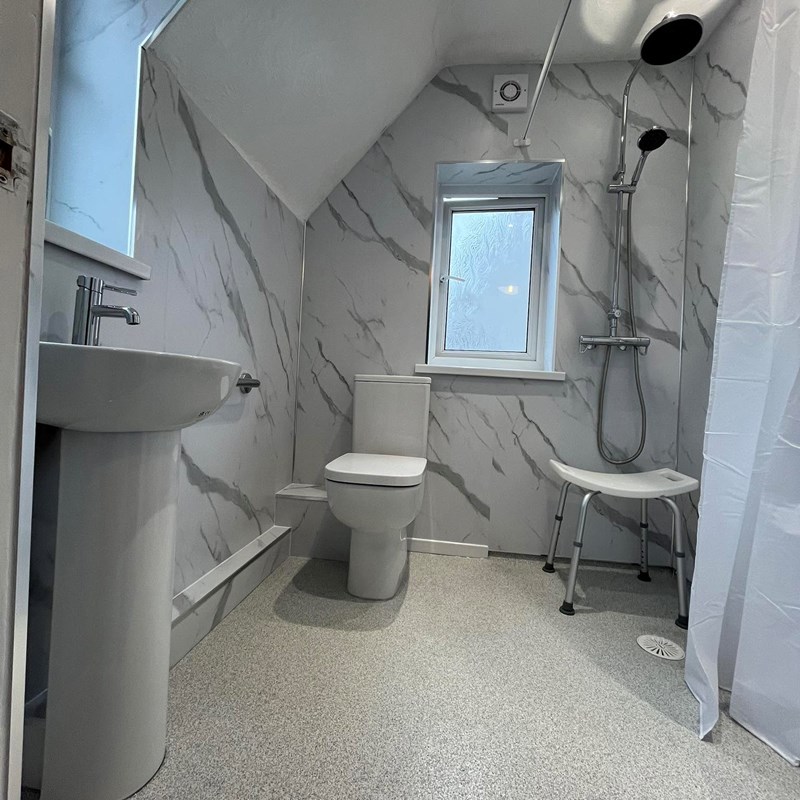 Wet room fitted in Pembrokeshire by C&I Bathrooms